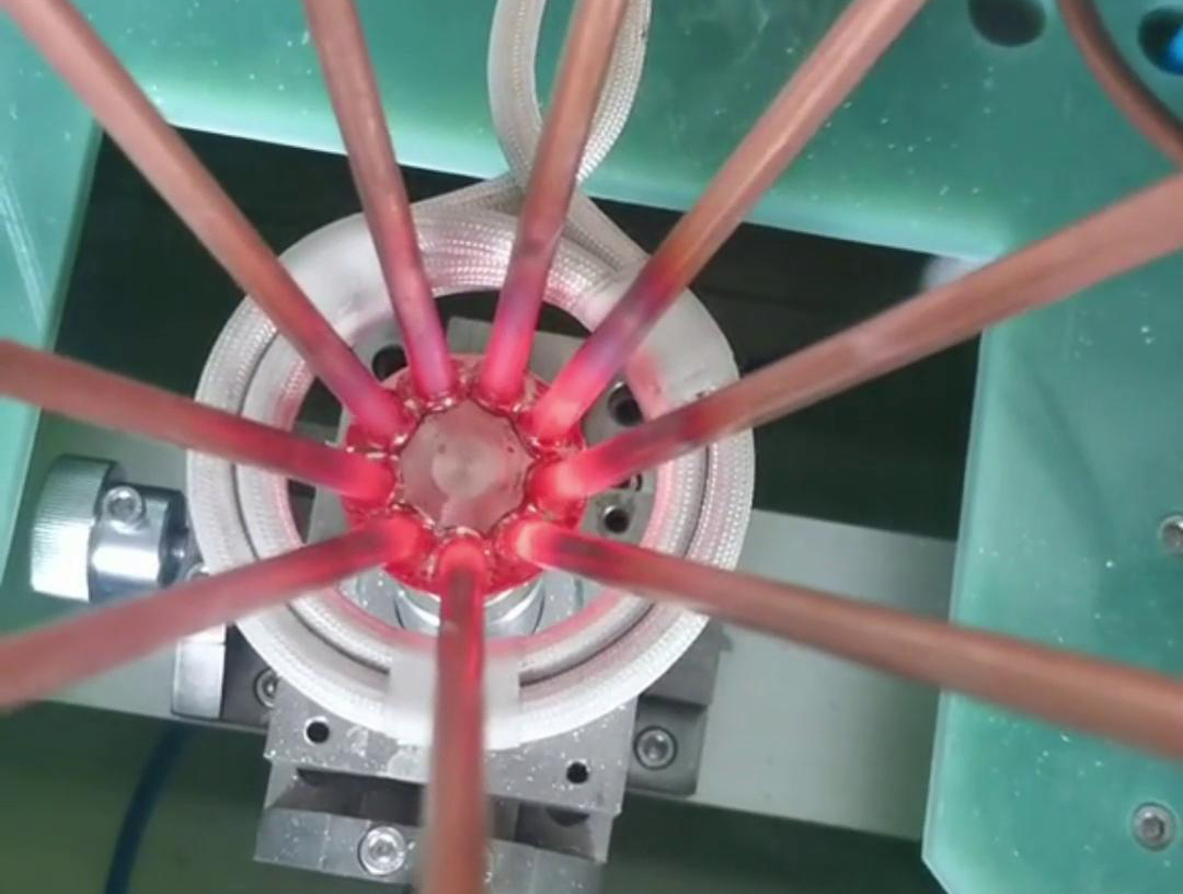 分液器高頻感應(yīng)焊接，多工位高頻釬焊設(shè)備，省時(shí)省力省人工