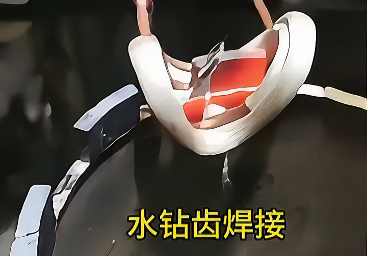 高頻感應加熱設備，工人師傅自己焊接鋸片鉆頭合金，省錢又高效